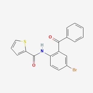 molecular formula C18H12BrNO2S B2442757 N-(2-benzoyl-4-bromophenyl)thiophene-2-carboxamide CAS No. 392236-86-1