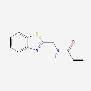 molecular formula C11H10N2OS B2442767 N-(苯并[d]噻唑-2-基甲基)丙烯酰胺 CAS No. 1156702-50-9