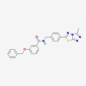 3-(benzyloxy)-N-[4-(3-methyl[1,2,4]triazolo[3,4-b][1,3,4]thiadiazol-6-yl)benzyl]benzamide