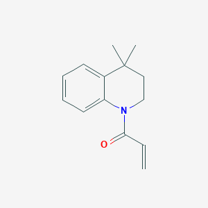 molecular formula C14H17NO B2442784 1-(4,4-Dimethyl-2,3-dihydroquinolin-1-yl)prop-2-en-1-one CAS No. 2224251-57-2