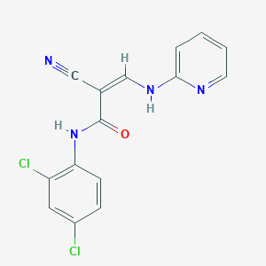 N-(2,4-dichlorophenyl)-2-nitrilo-3-(2-pyridylamino)prop-2-enamide