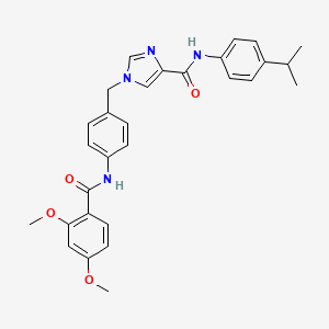 1-(4-(2,4-dimethoxybenzamido)benzyl)-N-(4-isopropylphenyl)-1H-imidazole-4-carboxamide