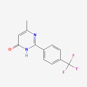 6-methyl-2-[4-(trifluoromethyl)phenyl]pyrimidin-4(3H)-one