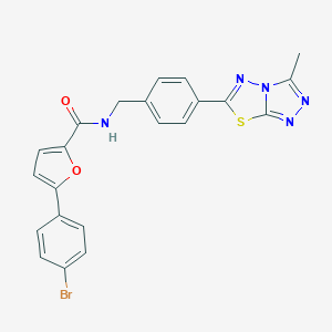 5-(4-bromophenyl)-N-[4-(3-methyl[1,2,4]triazolo[3,4-b][1,3,4]thiadiazol-6-yl)benzyl]-2-furamide