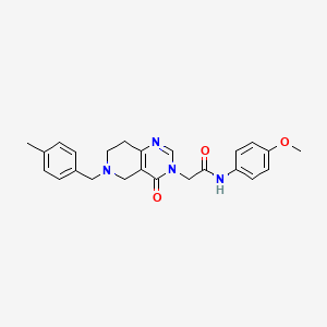 N-(4-methoxyphenyl)-2-(6-(4-methylbenzyl)-4-oxo-5,6,7,8-tetrahydropyrido[4,3-d]pyrimidin-3(4H)-yl)acetamide