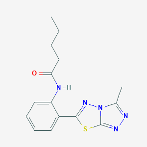 N-[2-(3-methyl[1,2,4]triazolo[3,4-b][1,3,4]thiadiazol-6-yl)phenyl]pentanamide