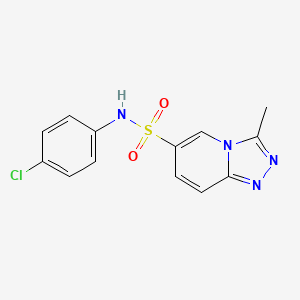 N-(4-chlorophenyl)-3-methyl[1,2,4]triazolo[4,3-a]pyridine-6-sulfonamide