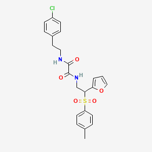 N1-(4-chlorophenethyl)-N2-(2-(furan-2-yl)-2-tosylethyl)oxalamide