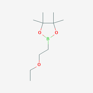 molecular formula C10H21BO3 B2442848 2-(2-Ethoxyethyl)-4,4,5,5-tetramethyl-1,3,2-dioxaborolane CAS No. 1361022-71-0