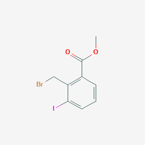molecular formula C9H8BrIO2 B2442876 Methyl 2-(bromomethyl)-3-iodobenzoate CAS No. 312747-81-2