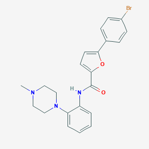molecular formula C22H22BrN3O2 B244288 5-(4-bromophenyl)-N-[2-(4-methylpiperazin-1-yl)phenyl]furan-2-carboxamide 