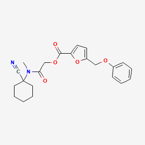 [(1-Cyanocyclohexyl)(methyl)carbamoyl]methyl 5-(phenoxymethyl)furan-2-carboxylate