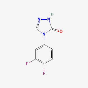 molecular formula C8H5F2N3O B2442884 4-(3,4-Difluorophenyl)-1H-1,2,4-triazol-5(4H)-one CAS No. 1817687-98-1