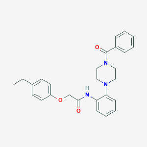 N-[2-(4-benzoylpiperazin-1-yl)phenyl]-2-(4-ethylphenoxy)acetamide