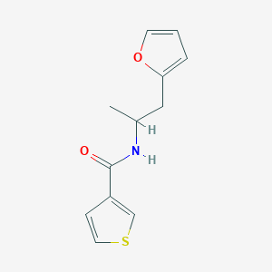 N-(1-(furan-2-yl)propan-2-yl)thiophene-3-carboxamide