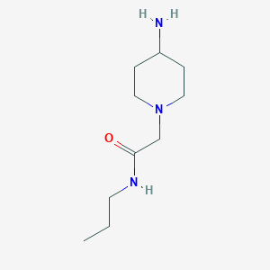 molecular formula C10H21N3O B2442913 2-(4-aminopiperidin-1-yl)-N-propylacetamide CAS No. 1016510-04-5