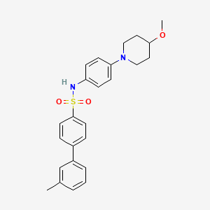 N-(4-(4-methoxypiperidin-1-yl)phenyl)-3'-methyl-[1,1'-biphenyl]-4-sulfonamide