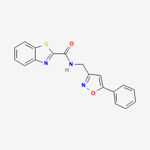 N-((5-phenylisoxazol-3-yl)methyl)benzo[d]thiazole-2-carboxamide