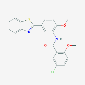 N-[5-(1,3-benzothiazol-2-yl)-2-methoxyphenyl]-5-chloro-2-methoxybenzamide