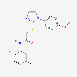 N-(2,5-dimethylphenyl)-2-((1-(4-methoxyphenyl)-1H-imidazol-2-yl)thio)acetamide