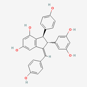 molecular formula C28H22O6 B2442981 parthenocissin A CAS No. 212513-35-4