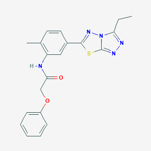 N-[5-(3-ethyl[1,2,4]triazolo[3,4-b][1,3,4]thiadiazol-6-yl)-2-methylphenyl]-2-phenoxyacetamide