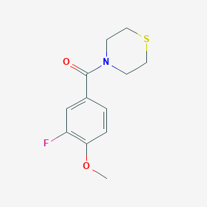 molecular formula C12H14FNO2S B2443011 (3-Fluoro-4-methoxyphenyl)-thiomorpholin-4-ylmethanone CAS No. 2327260-73-9