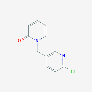 molecular formula C11H9ClN2O B2443014 1-[(6-Chloropyridin-3-YL)methyl]-1,2-dihydropyridin-2-one CAS No. 1016532-77-6