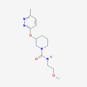 N-(2-methoxyethyl)-3-((6-methylpyridazin-3-yl)oxy)piperidine-1-carboxamide