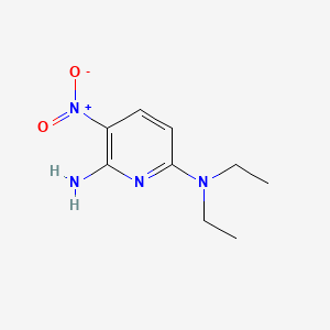 molecular formula C9H14N4O2 B2443045 N~6~,N~6~-diethyl-3-nitropyridine-2,6-diamine CAS No. 1517757-25-3