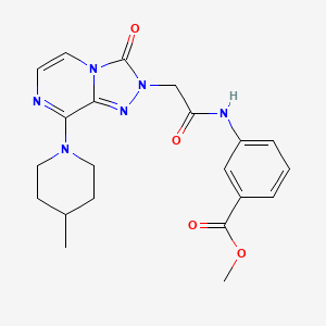 methyl 3-({[8-(4-methylpiperidin-1-yl)-3-oxo[1,2,4]triazolo[4,3-a]pyrazin-2(3H)-yl]acetyl}amino)benzoate