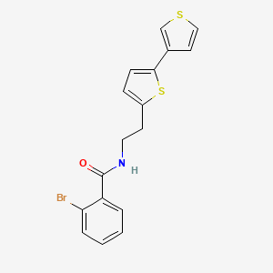 molecular formula C17H14BrNOS2 B2443062 N-(2-([2,3'-联噻吩]-5-基)乙基)-2-溴苯甲酰胺 CAS No. 2034564-65-1