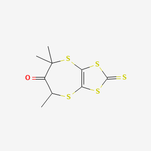 5,5,7-Trimethyl-2-thioxo-5H-[1,3]dithiolo[4,5-b][1,4]dithiepin-6(7H)-one