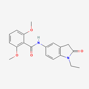 molecular formula C19H20N2O4 B2443073 N-(1-ethyl-2-oxoindolin-5-yl)-2,6-dimethoxybenzamide CAS No. 921540-42-3