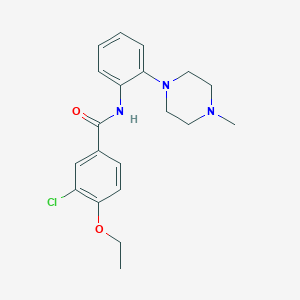 3-chloro-4-ethoxy-N-[2-(4-methylpiperazin-1-yl)phenyl]benzamide