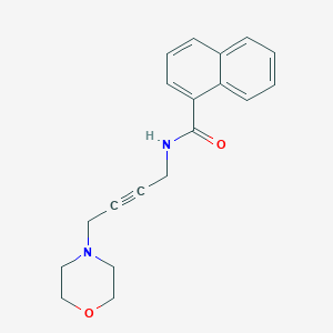 molecular formula C19H20N2O2 B2443080 N-(4-吗啉丁-2-炔-1-基)-1-萘酰胺 CAS No. 1396800-10-4