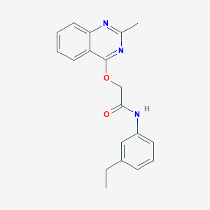 molecular formula C19H19N3O2 B2443087 N-(3-乙基苯基)-2-[(2-甲基喹唑啉-4-基)氧基]乙酰胺 CAS No. 1029724-43-3