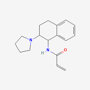 molecular formula C17H22N2O B2443100 N-(2-Pyrrolidin-1-yl-1,2,3,4-tetrahydronaphthalen-1-yl)prop-2-enamide CAS No. 2411290-61-2