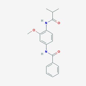 molecular formula C18H20N2O3 B244312 N-[4-(isobutyrylamino)-3-methoxyphenyl]benzamide 