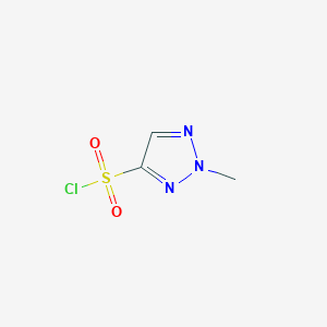 molecular formula C3H4ClN3O2S B2443120 2-Methyl-2H-1,2,3-triazole-4-sulfonyl chloride CAS No. 1496511-49-9