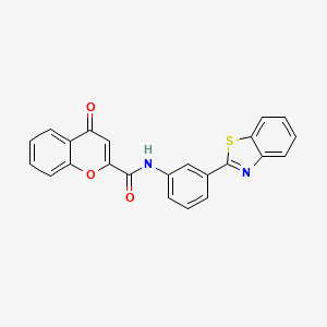 N-[3-(1,3-benzothiazol-2-yl)phenyl]-4-oxo-1-benzopyran-2-carboxamide
