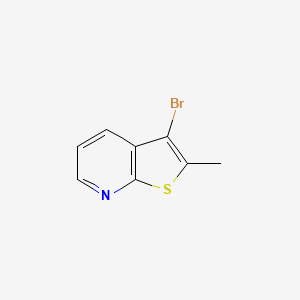 molecular formula C8H6BrNS B2443155 3-溴-2-甲基噻吩并[2,3-b]吡啶 CAS No. 912332-24-2