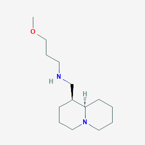 molecular formula C14H28N2O B2443161 3-methoxy-N-[(1S,9aR)-octahydro-2H-quinolizin-1-ylmethyl]propan-1-amine CAS No. 2109021-77-2