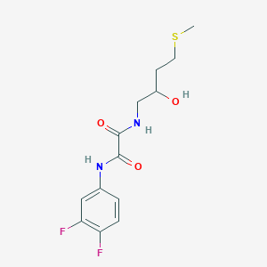 N'-(3,4-Difluorophenyl)-N-(2-hydroxy-4-methylsulfanylbutyl)oxamide