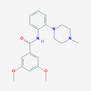 molecular formula C20H25N3O3 B244317 3,5-dimethoxy-N-[2-(4-methylpiperazin-1-yl)phenyl]benzamide 