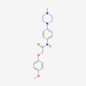 2-(4-methoxyphenoxy)-N-[4-(4-methylpiperazin-1-yl)phenyl]acetamide