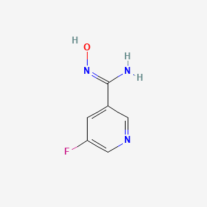 molecular formula C6H6FN3O B2443182 5-Fluoro-N'-hydroxypyridine-3-carboximidamide CAS No. 1426087-82-2