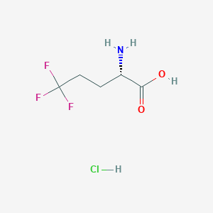 (2S)-2-amino-5,5,5-trifluoropentanoic acid hydrochloride