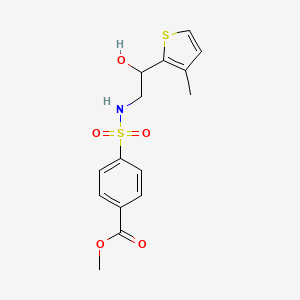 methyl 4-(N-(2-hydroxy-2-(3-methylthiophen-2-yl)ethyl)sulfamoyl)benzoate