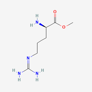 molecular formula C7H16N4O2 B2443206 D-Arginine methyl ester CAS No. 65160-70-5; 78851-84-0